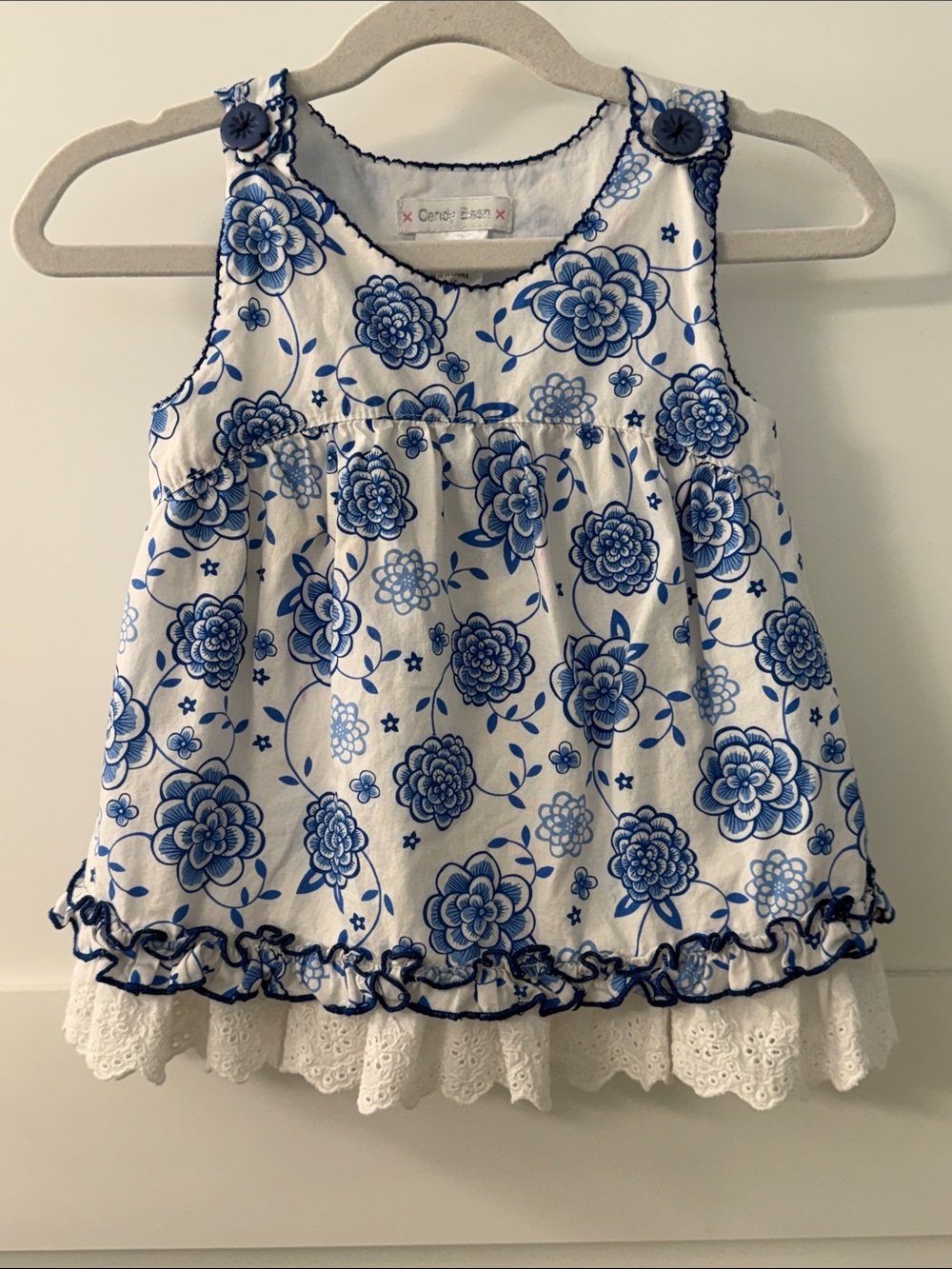 Candy Bean 100% Cotton Floral Print Top